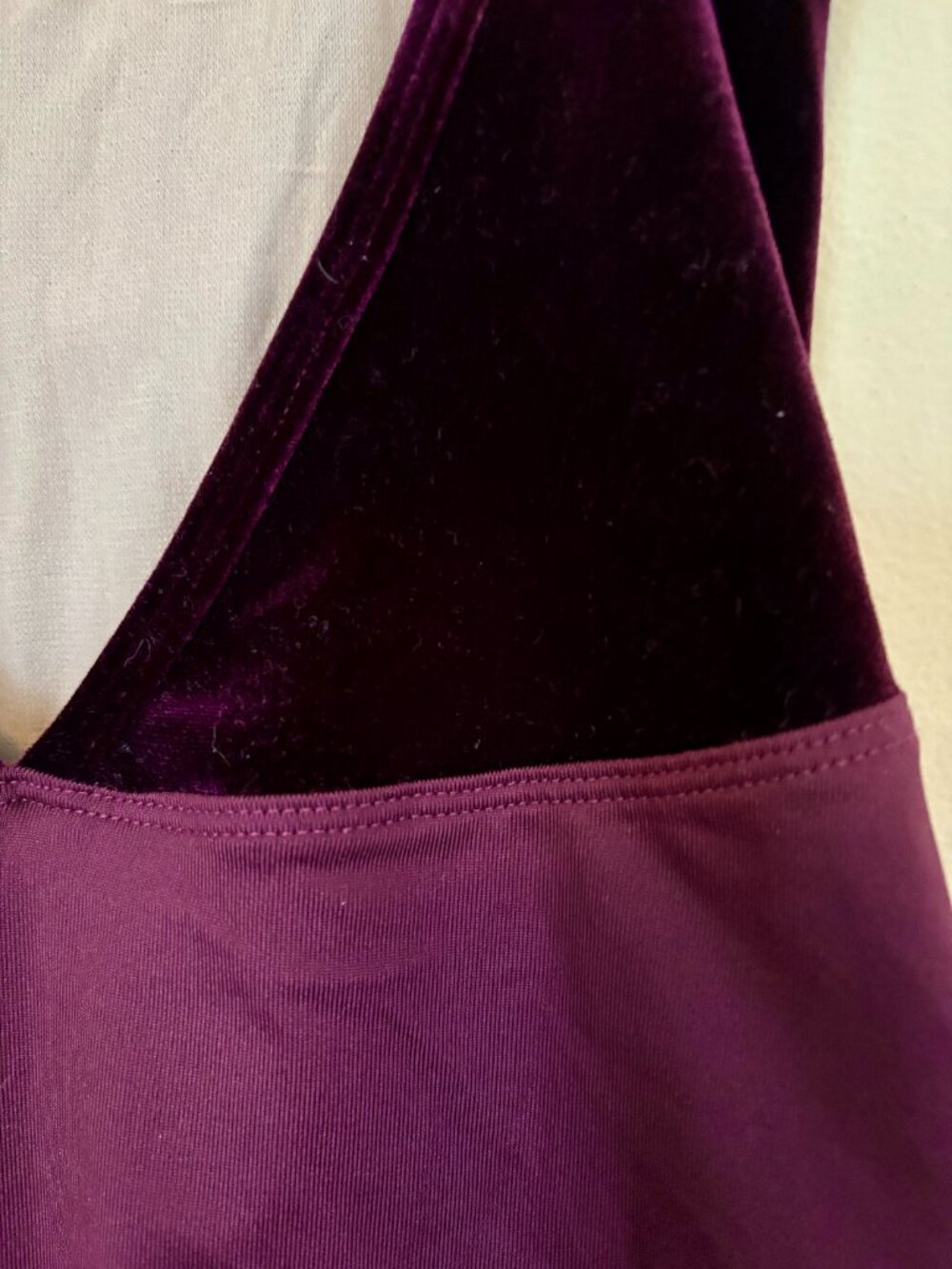 Suffolk Jewelry Box Collection V Front Camisole Leotard Petite Adult Garnet - Picture 4 of 7